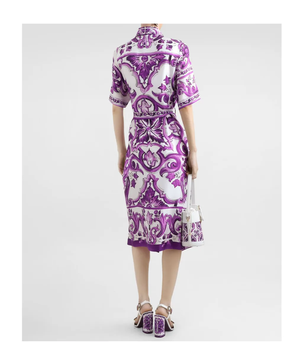 Majolica Printed Midi Dress