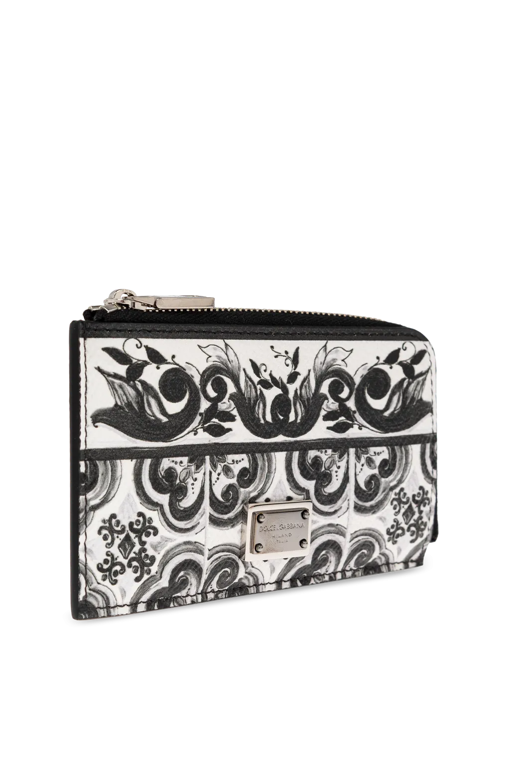 Logo Plaque Zipped Wallet