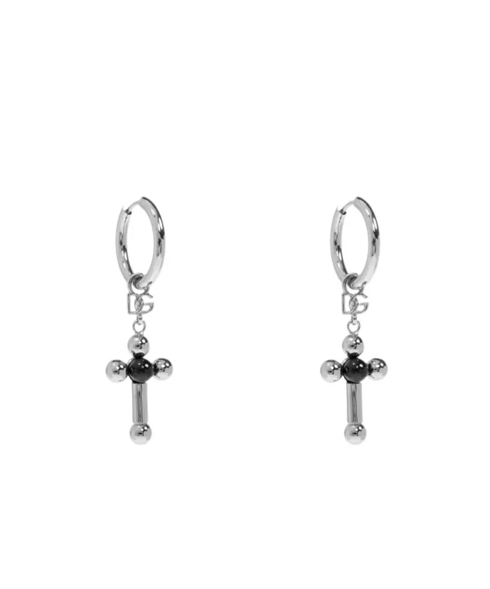 Cross-Pendant Earrings