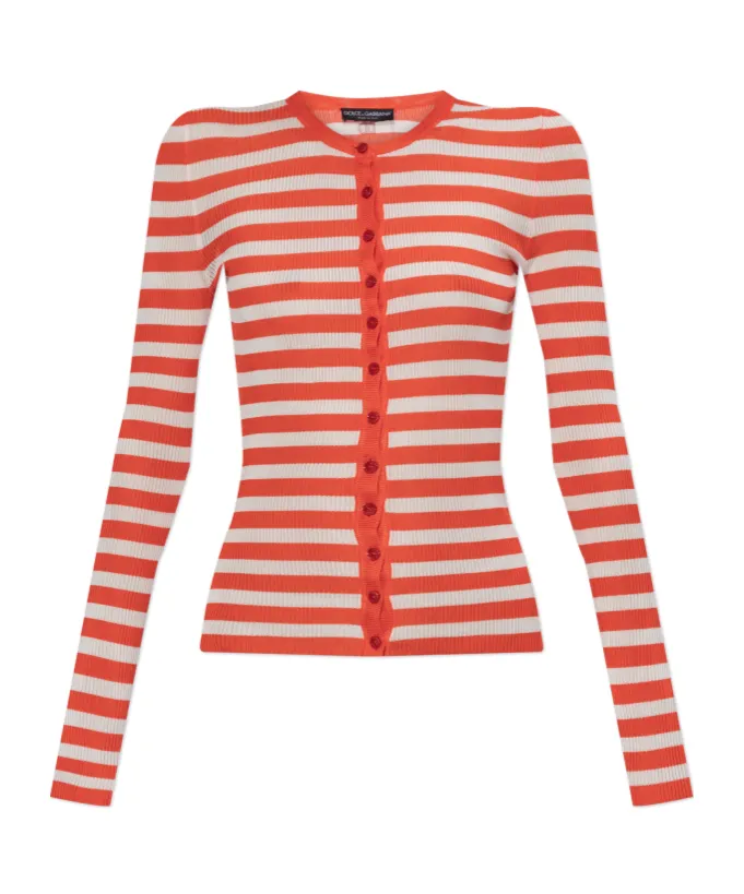 Striped Pattern Cardigan