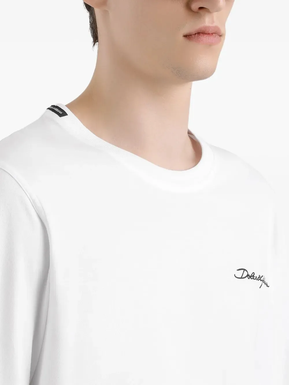 Logo Embroidered Crewneck T-Shirt