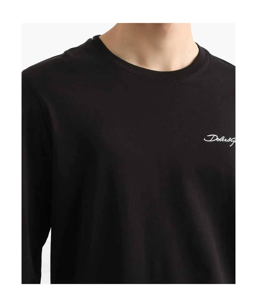 Logo Embroidered Crewneck T-Shirt