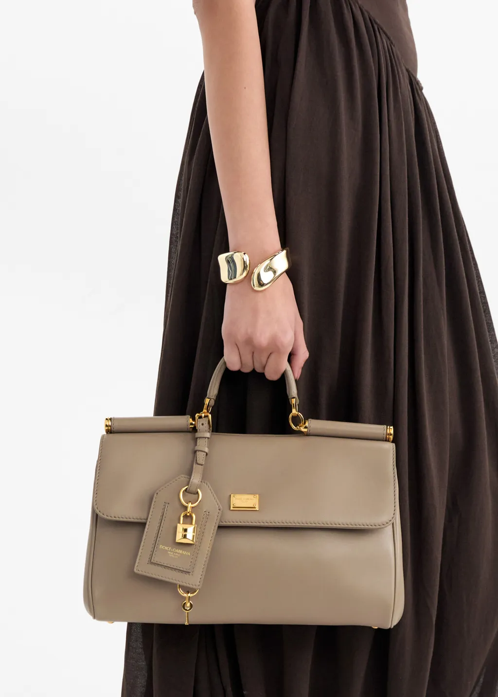 Logo Plaque Medium Sicily Handbag