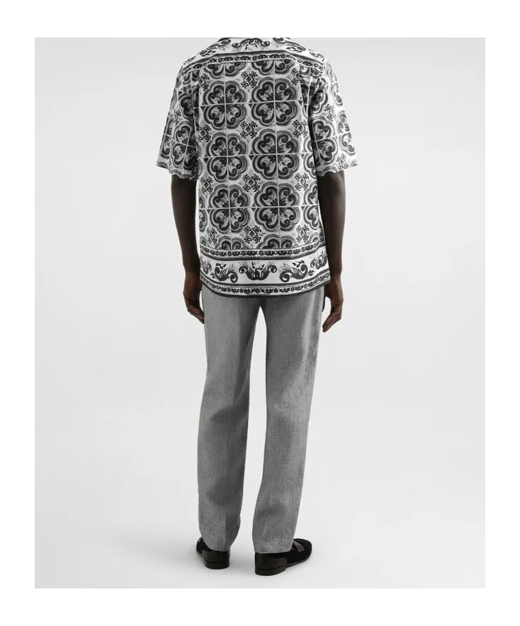 Drawstring Straight-Leg Trousers
