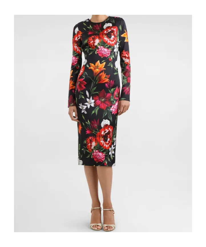 Floral Printed Midi Dress