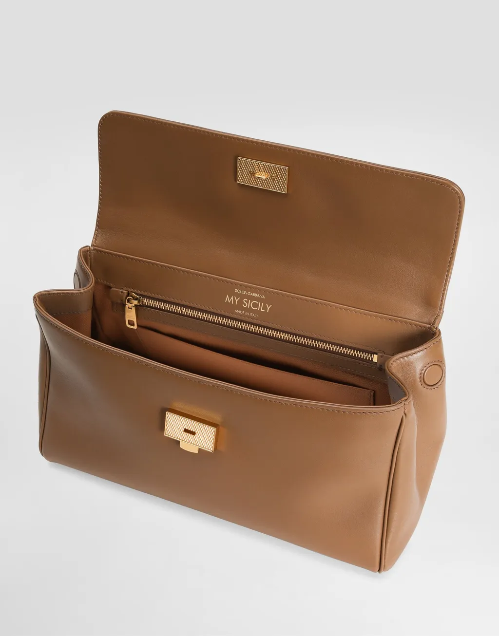 Sicily Foldover Top Tote Bag