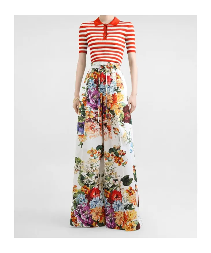 Striped Short-Sleeved Polo Shirt