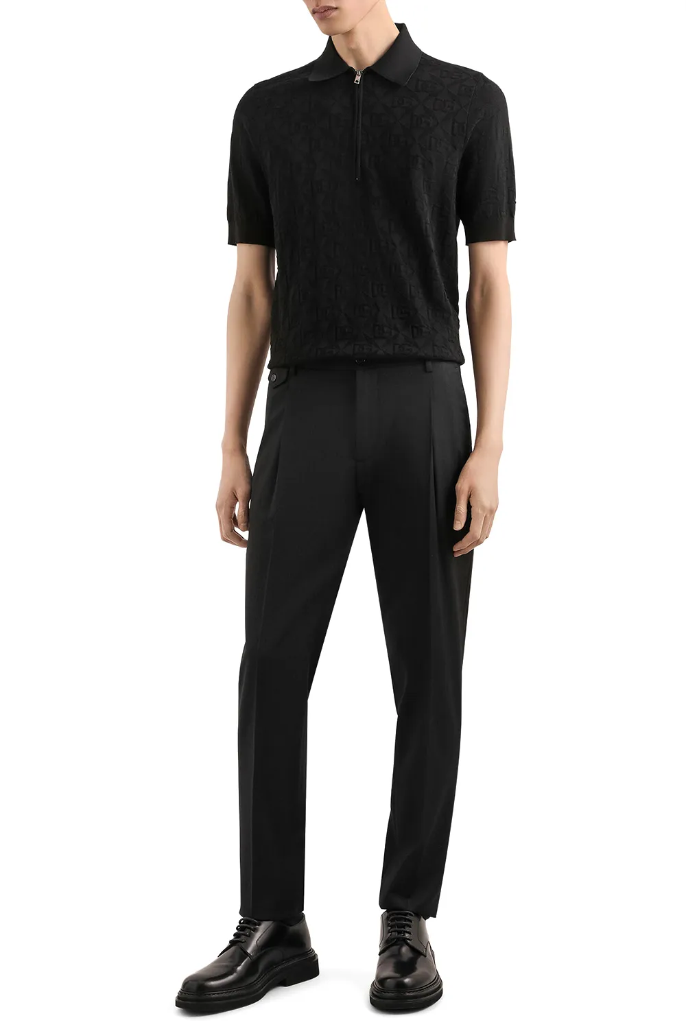 Logo-Jacquard Polo Shirt