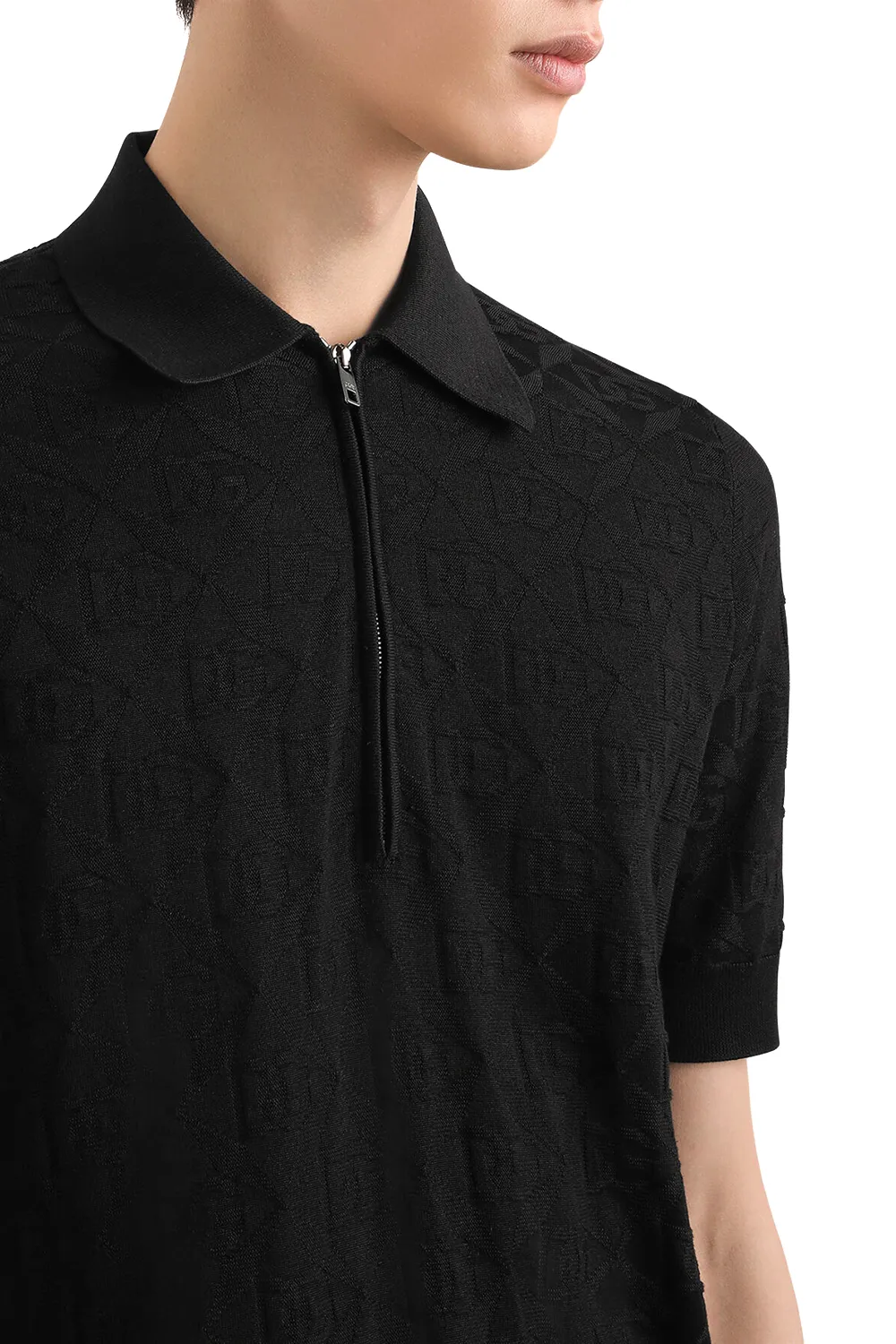 Logo-Jacquard Polo Shirt