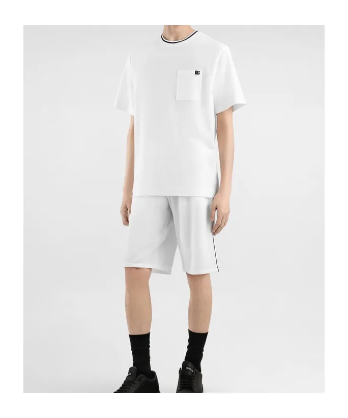 Logo Embroidered Short-Sleeved T-Shirt