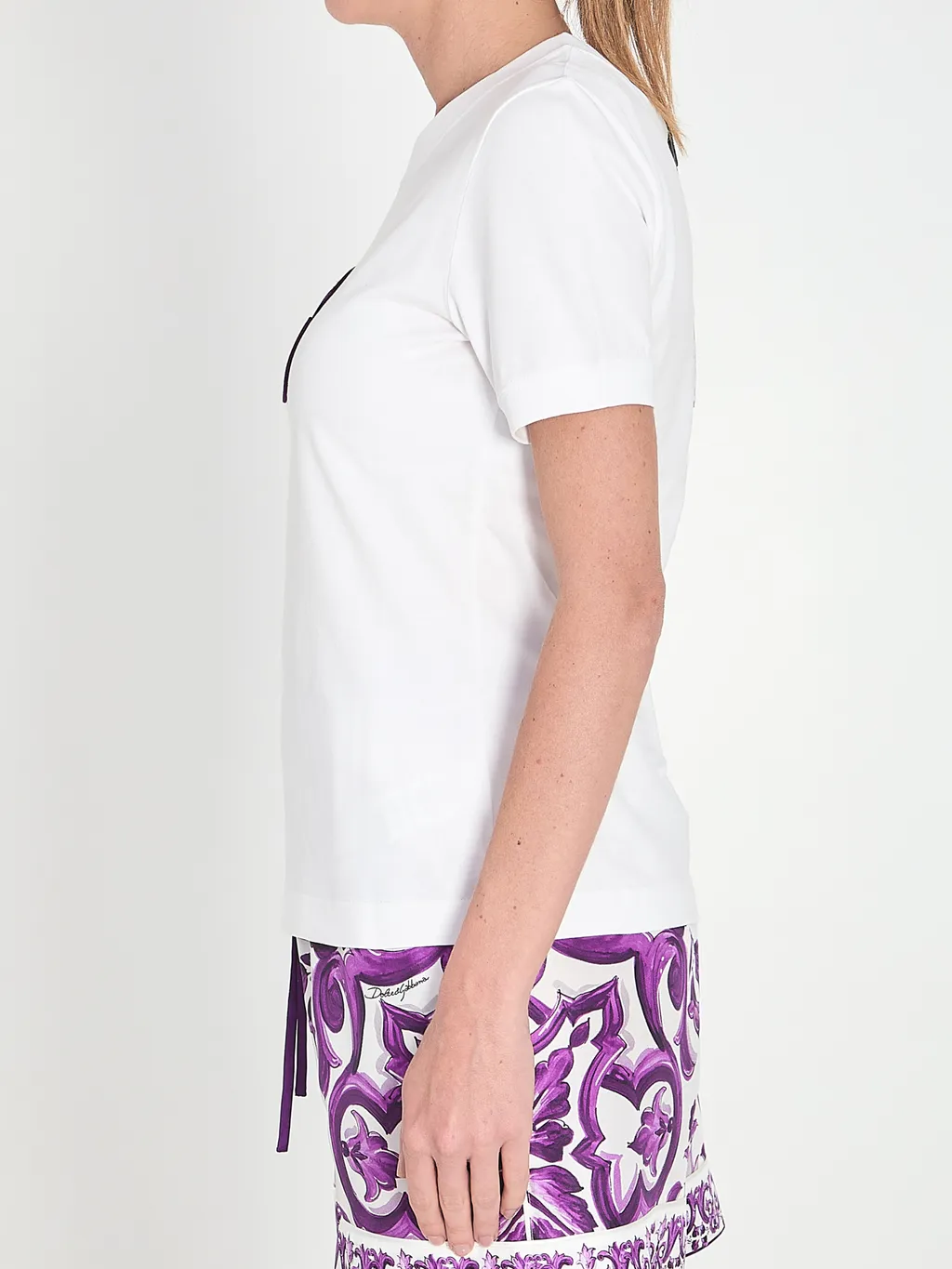 Dg Embroidered Short-Sleeved T-Shirt