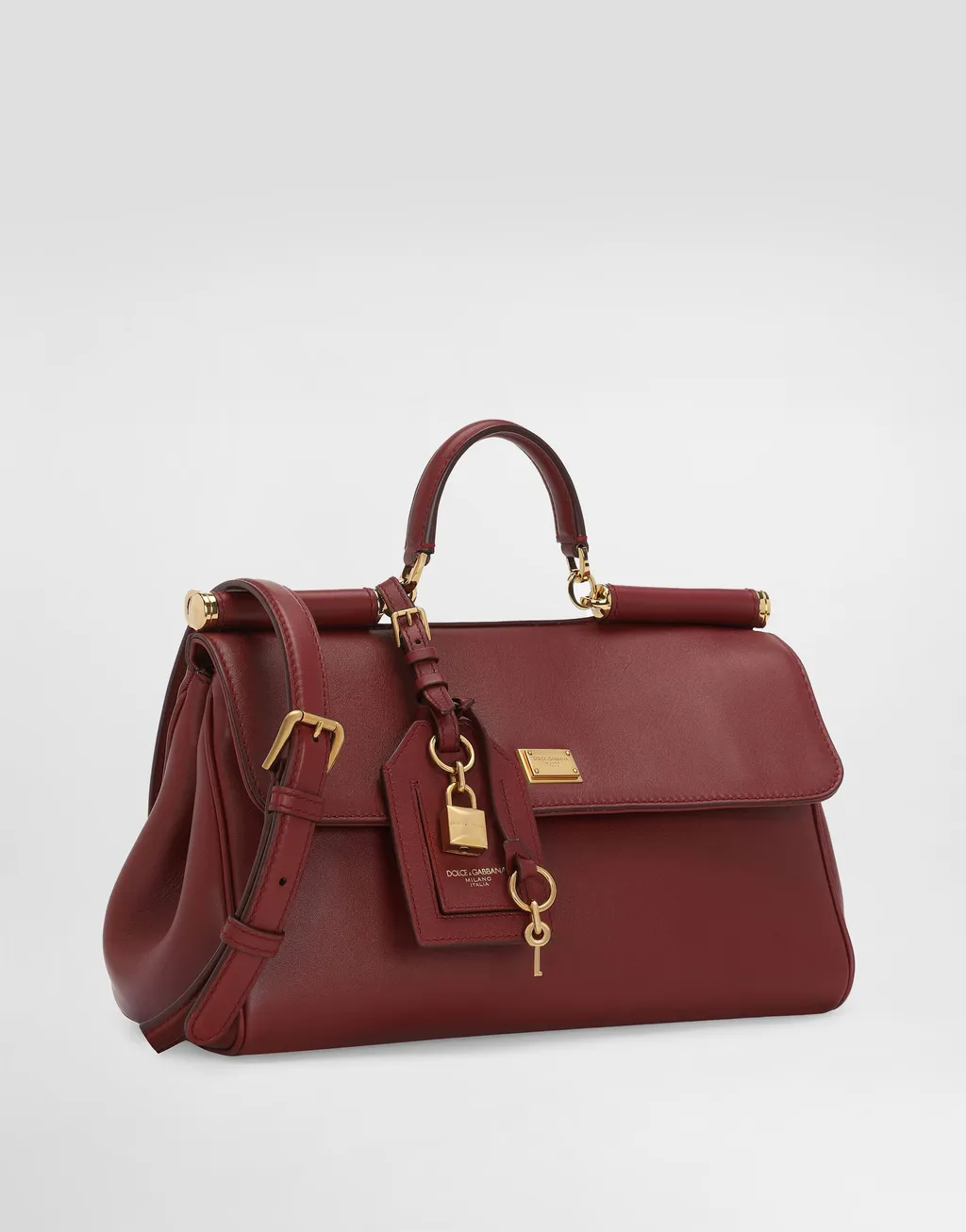 Logo Plaque Medium Sicily Handbag