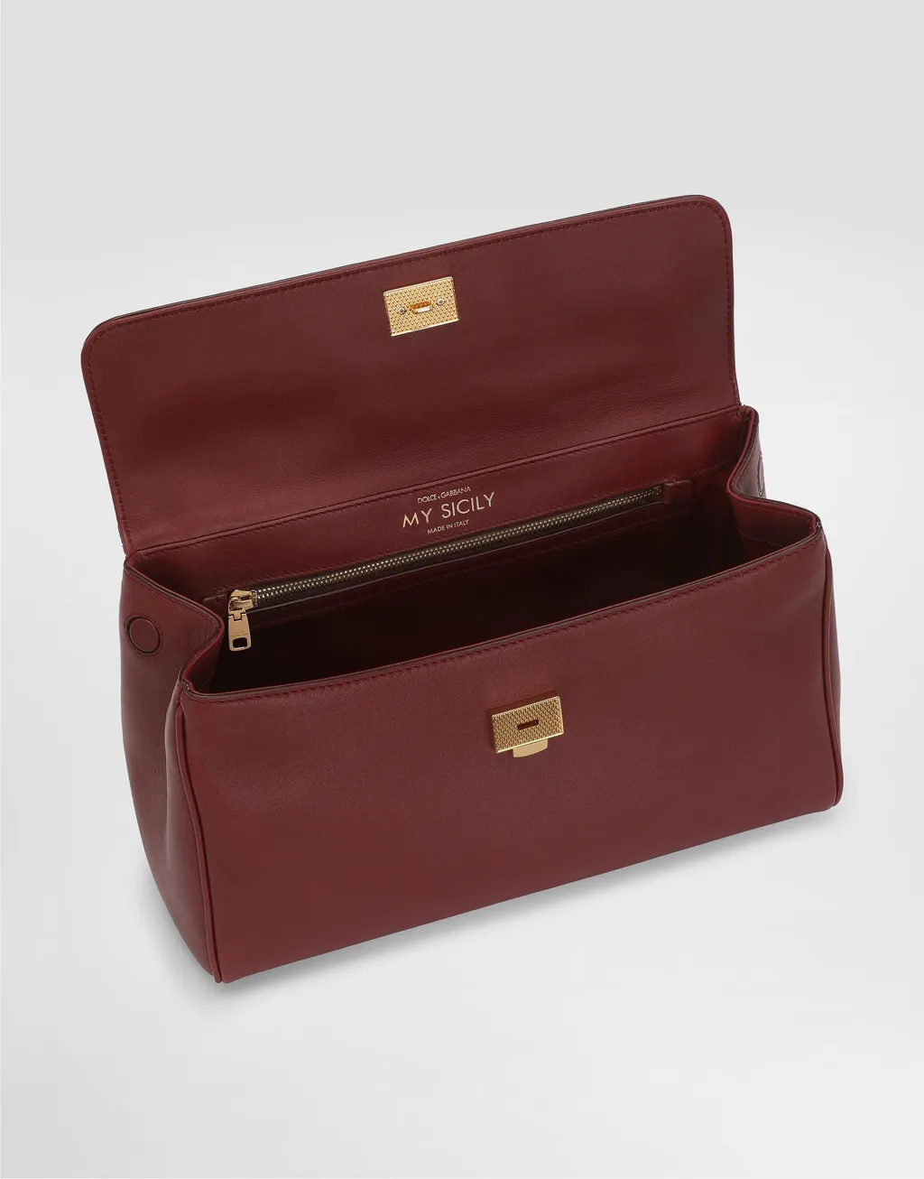 Logo Plaque Medium Sicily Handbag