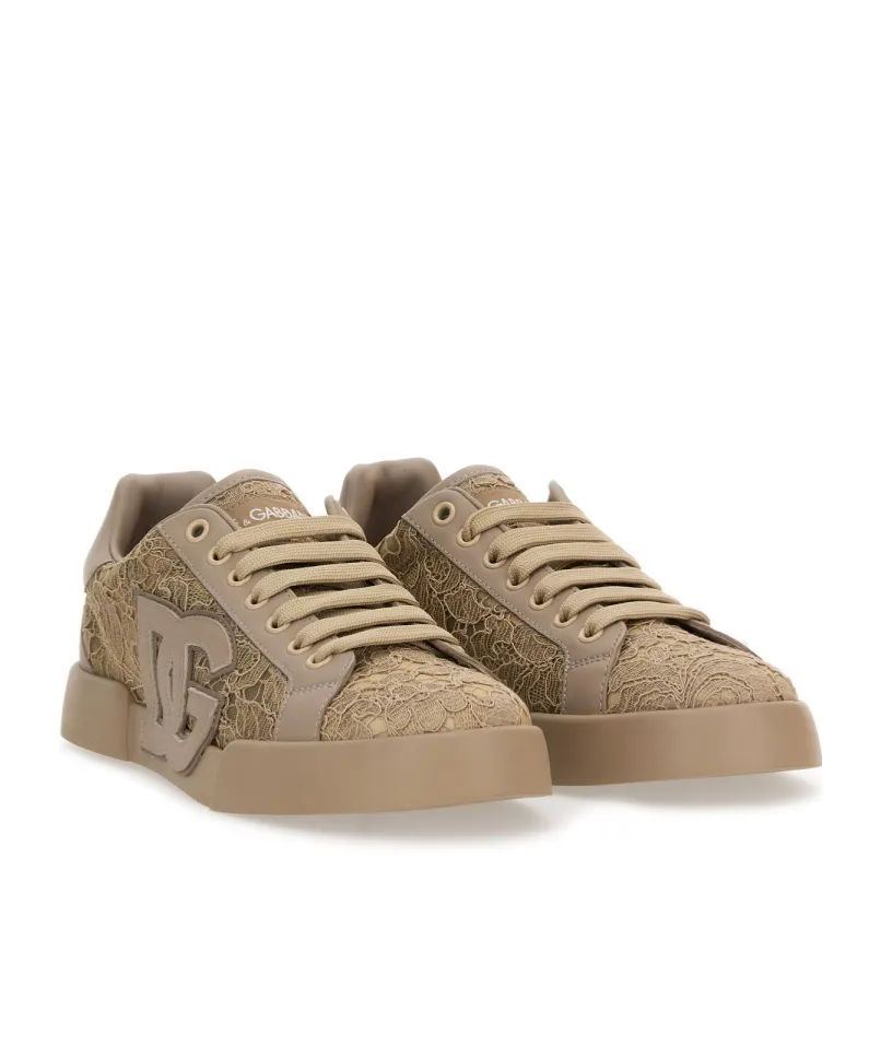 Logo Patch Lace Sneakers