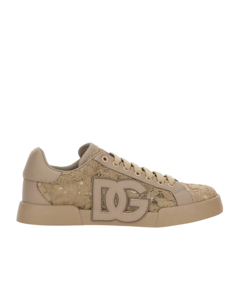 Logo Patch Lace Sneakers