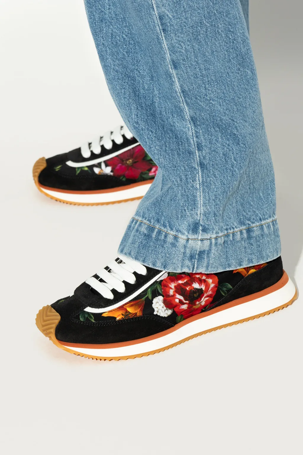 Floral Motif Sports Shoes