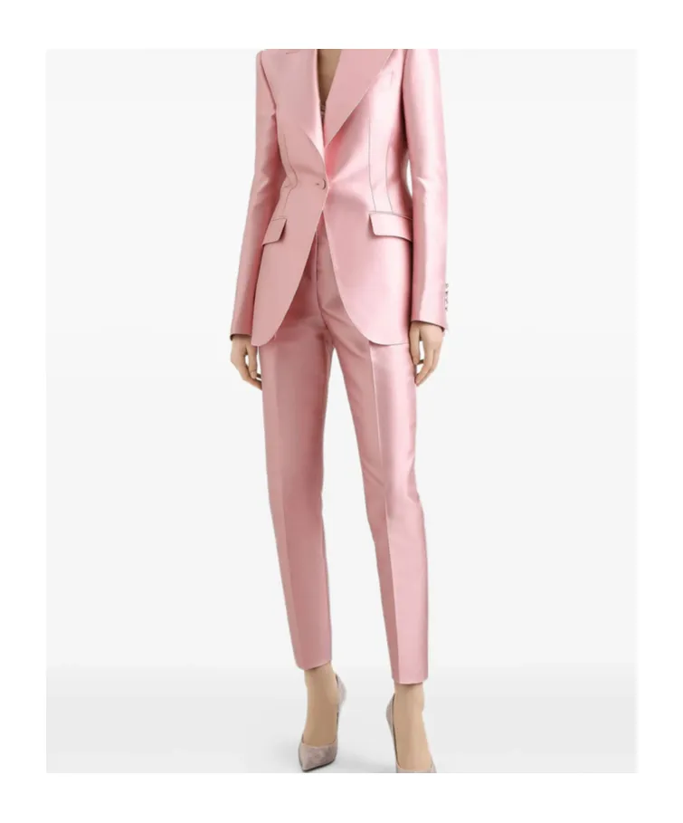 High Waist Satin Trousers
