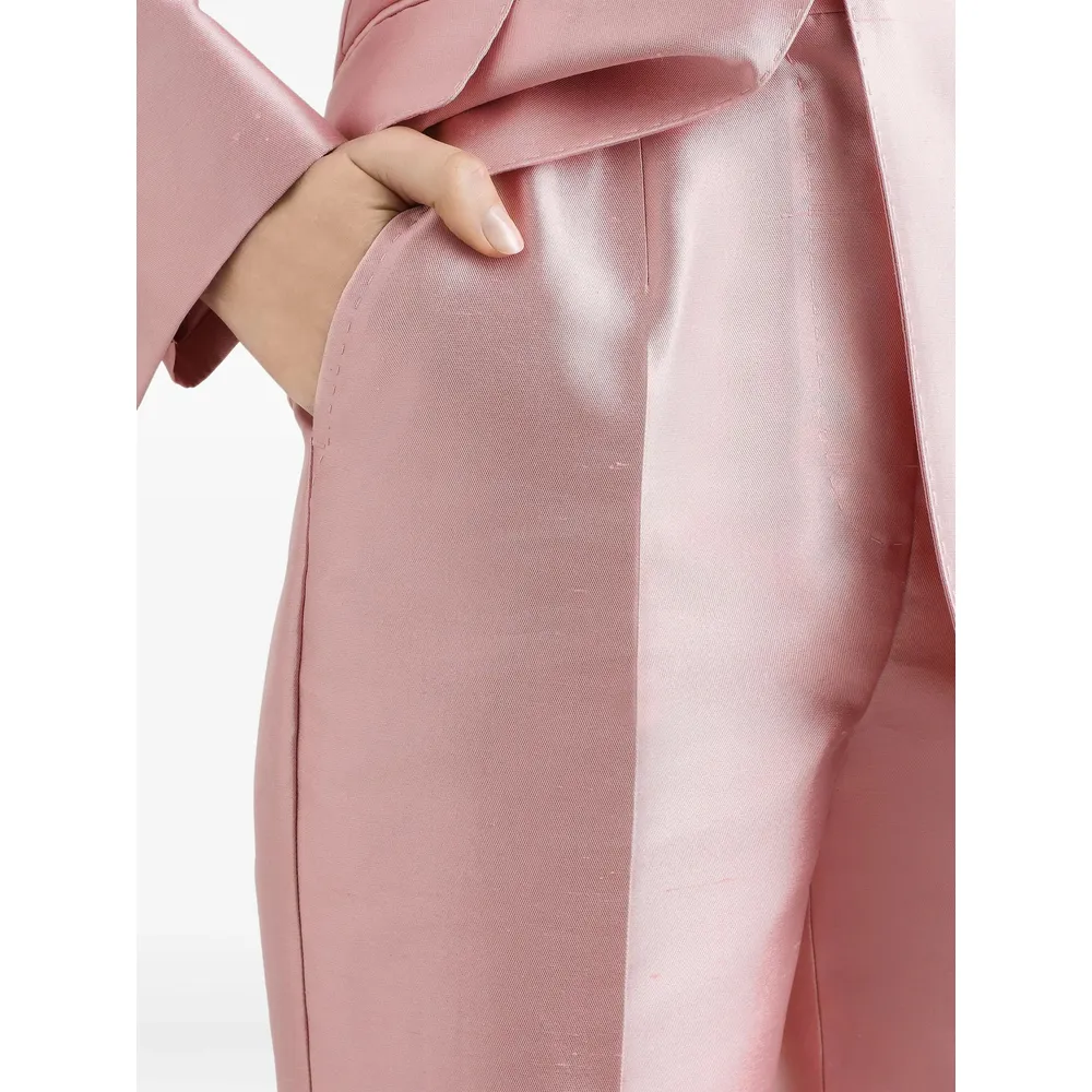 High Waist Satin Trousers