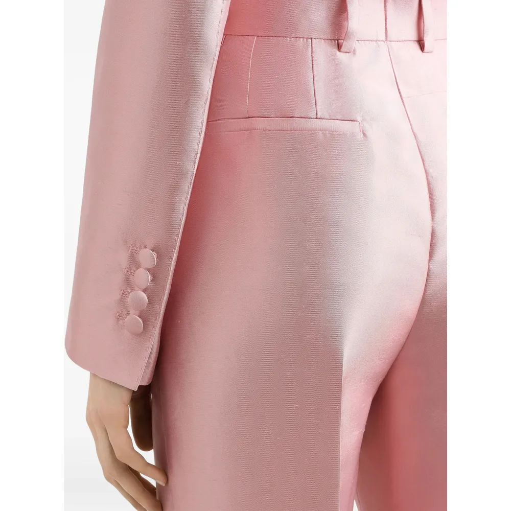 High Waist Satin Trousers