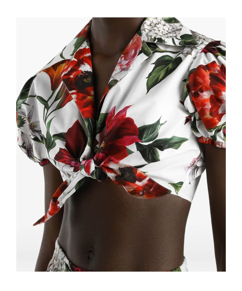 Floral Printed Cropped Top