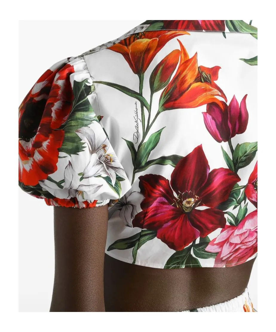 Floral Printed Cropped Top