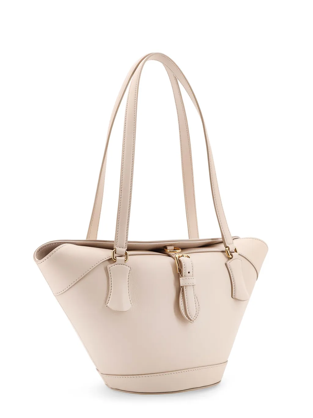 Buckle Detailed Shoulder Bag