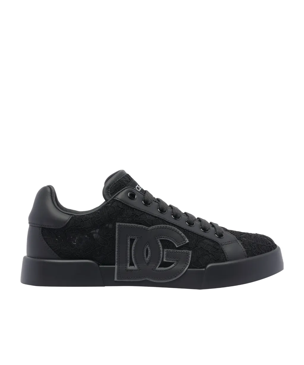 Logo Patch Lace Sneakers