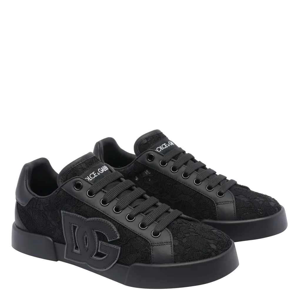 Logo Patch Lace Sneakers