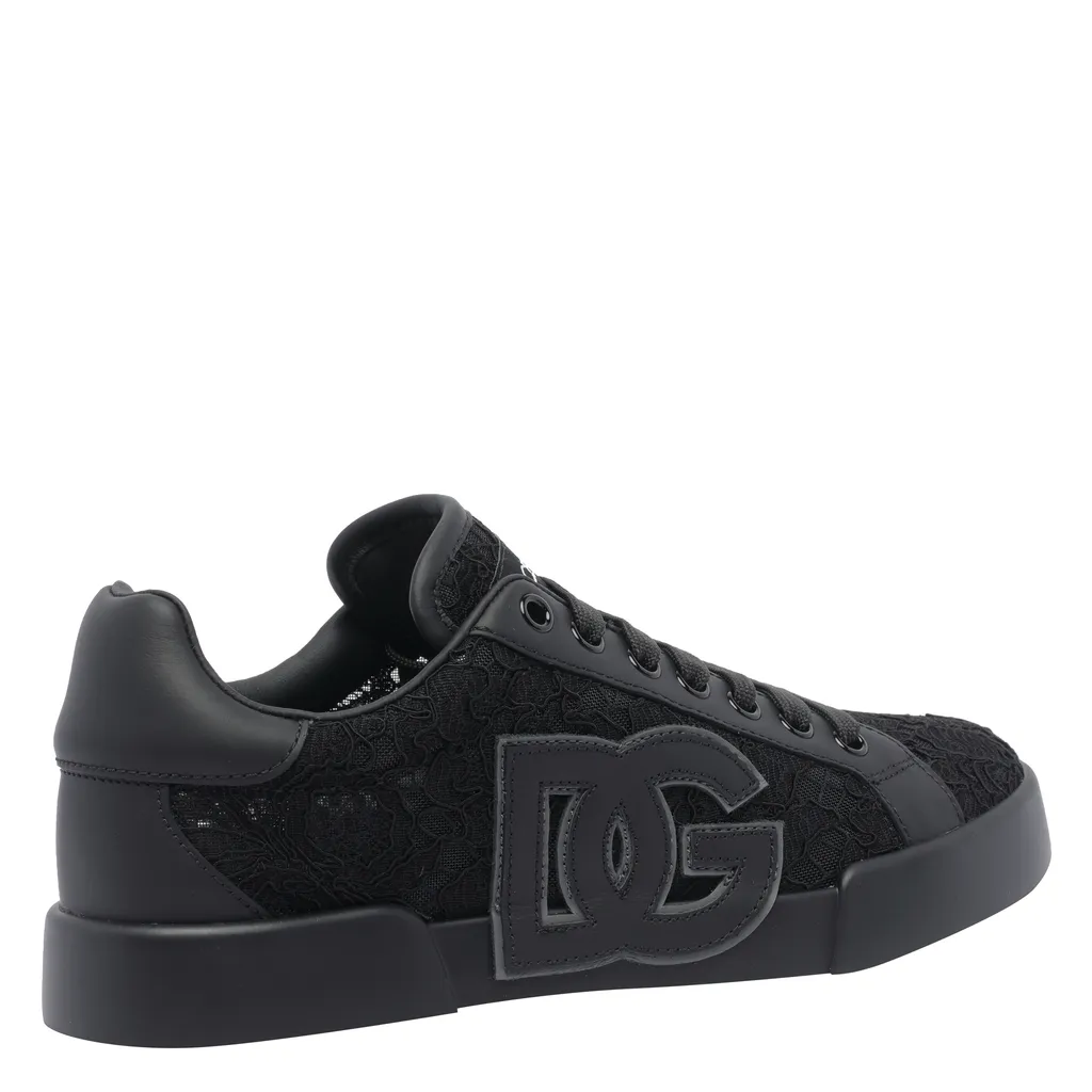 Logo Patch Lace Sneakers