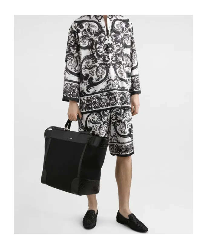 Majolica-Printed Jogging Shorts
