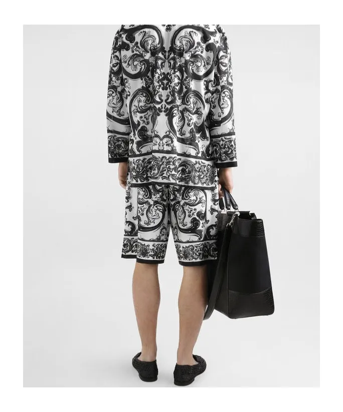 Majolica-Printed Jogging Shorts