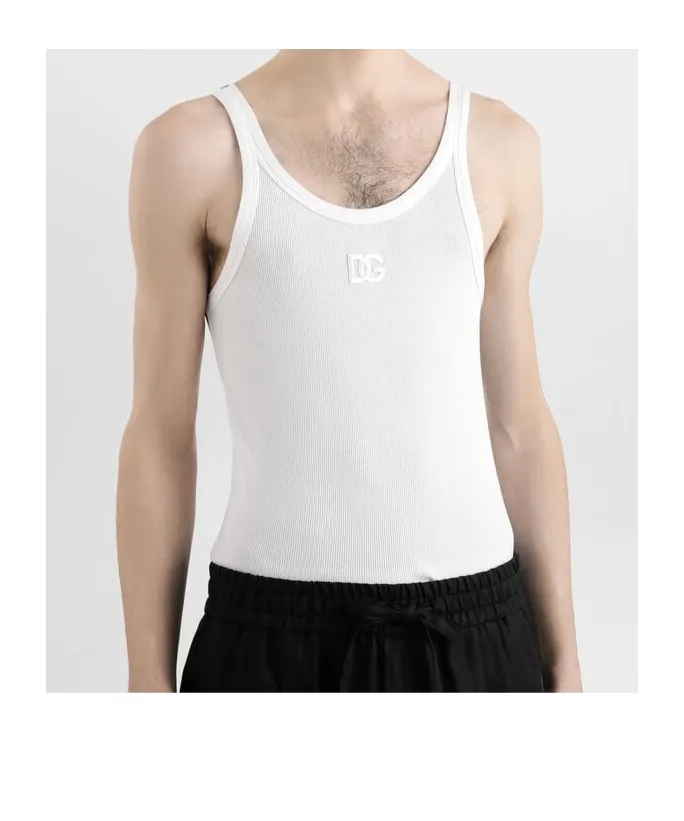 Logo Embroidered Tank Top