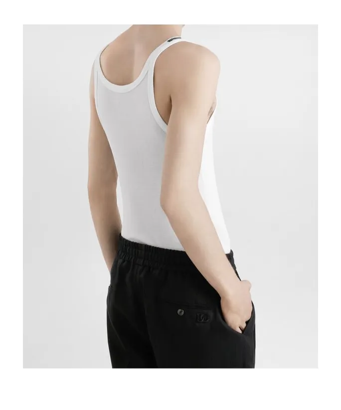 Logo Embroidered Tank Top
