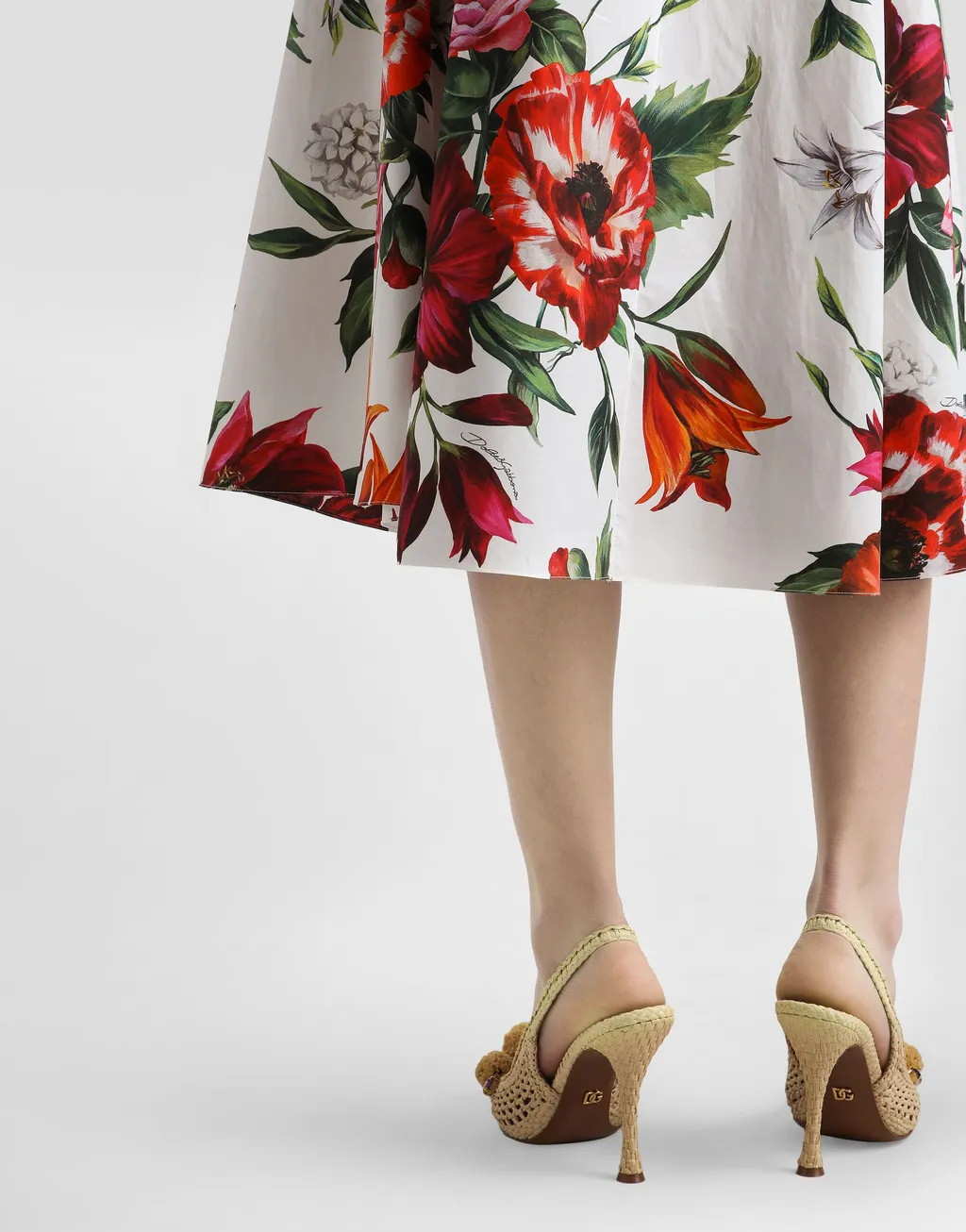 Floral Printed Midi Skirt