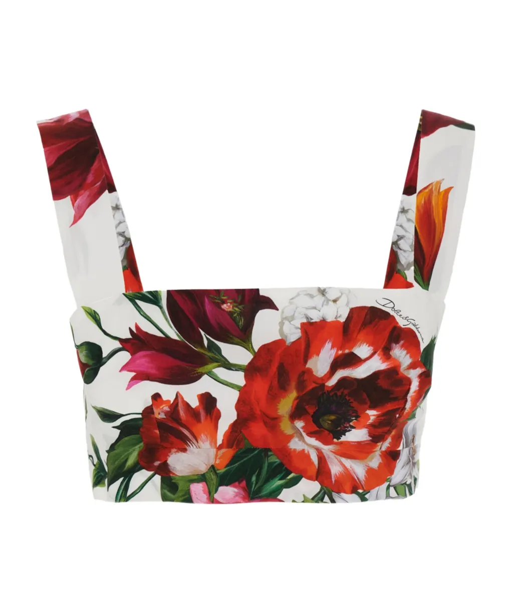 Floral Printed Cropped Top