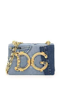Dg Girls Patchwork Denim Shoulder Bag
