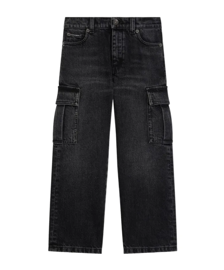 Logo-Plaque Cargo Jeans