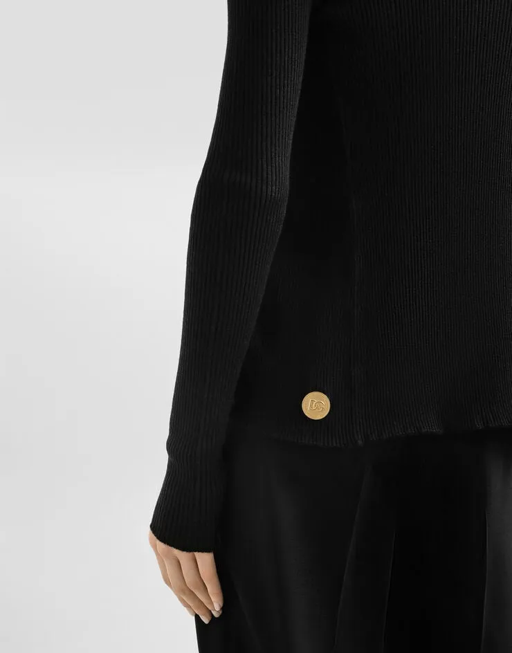 Ribbed Button-Up Cardigan