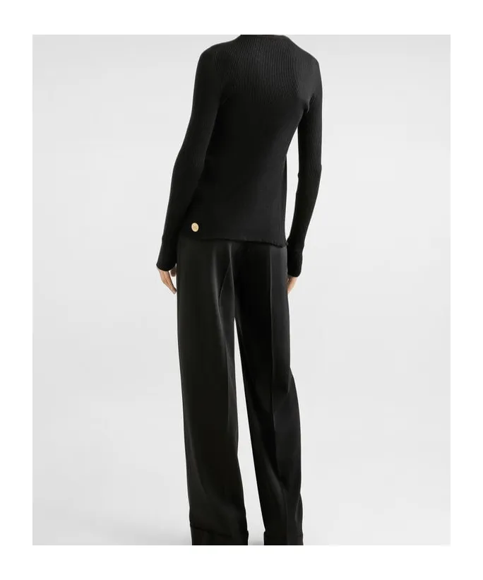 Ribbed Button-Up Cardigan