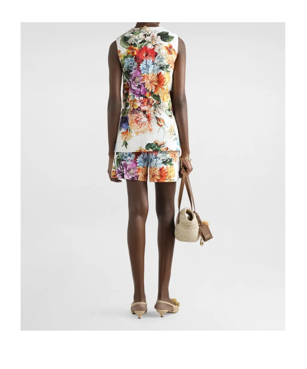 Flower Bouquet-Printed Top
