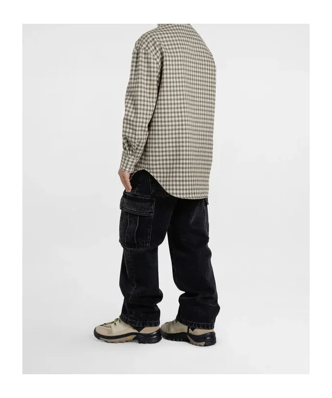 Check-Pattern Logo Shirt