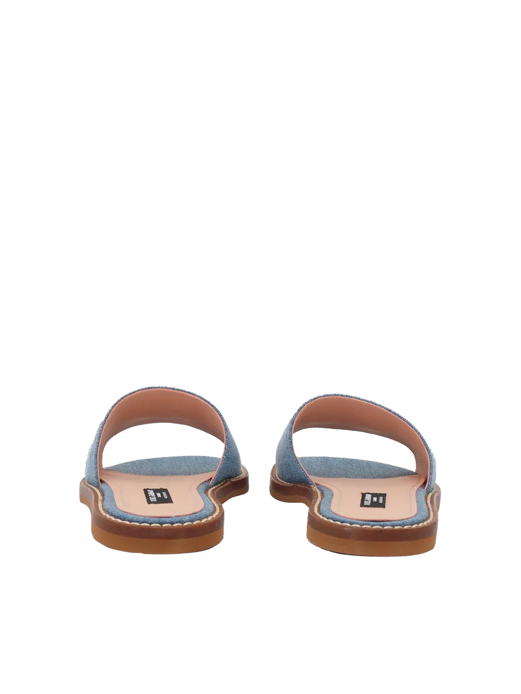 Dg Logo Flat Denim Sliders