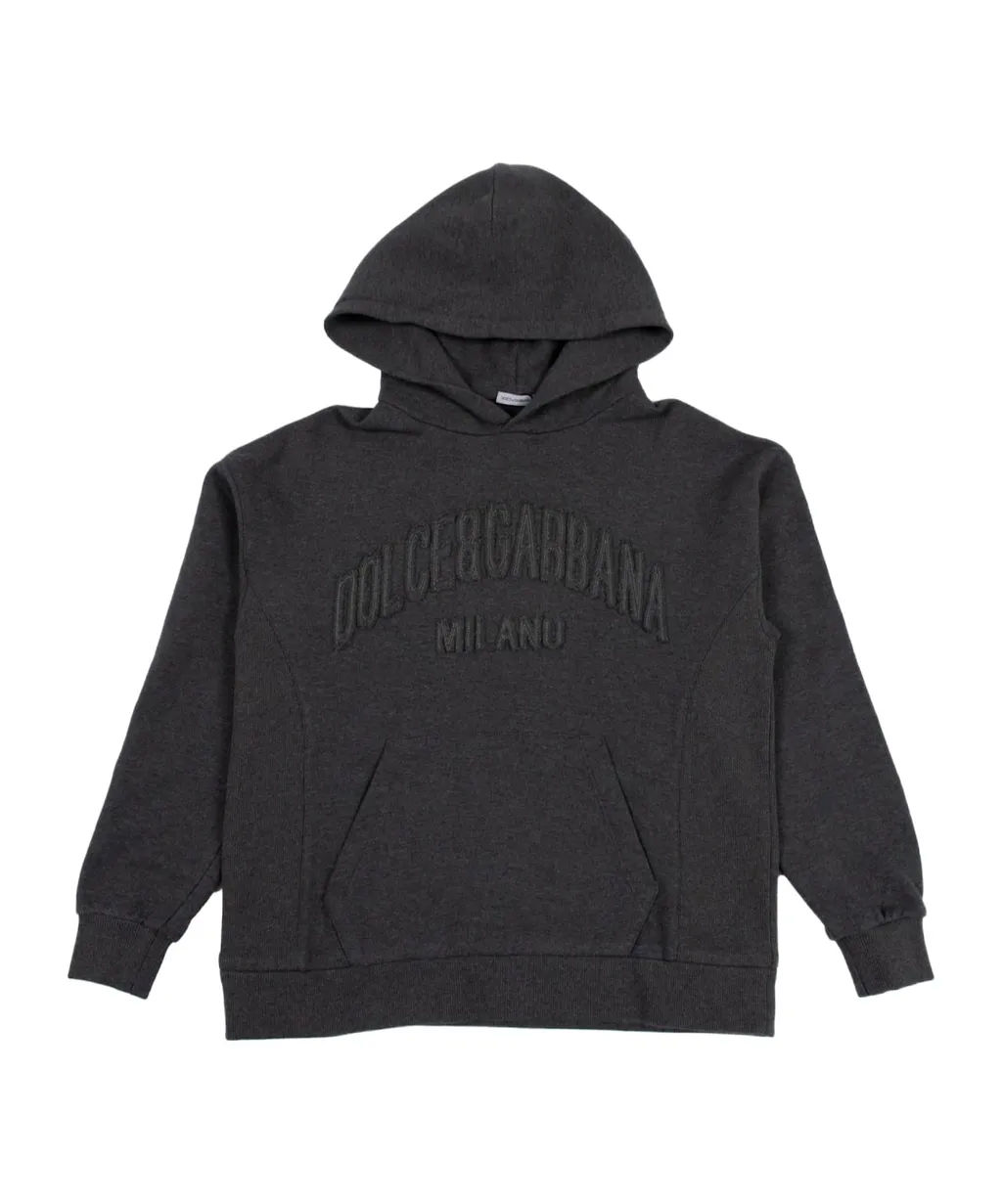 Embroidered-Logo Hoodie