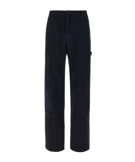 Logo Plaque Straight Leg Pants