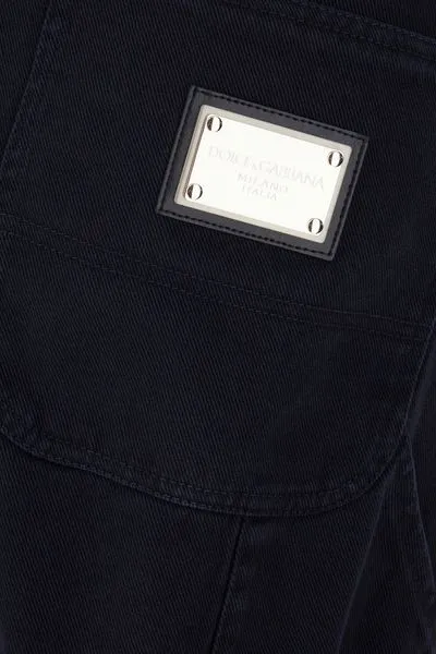 Logo Plaque Straight Leg Pants