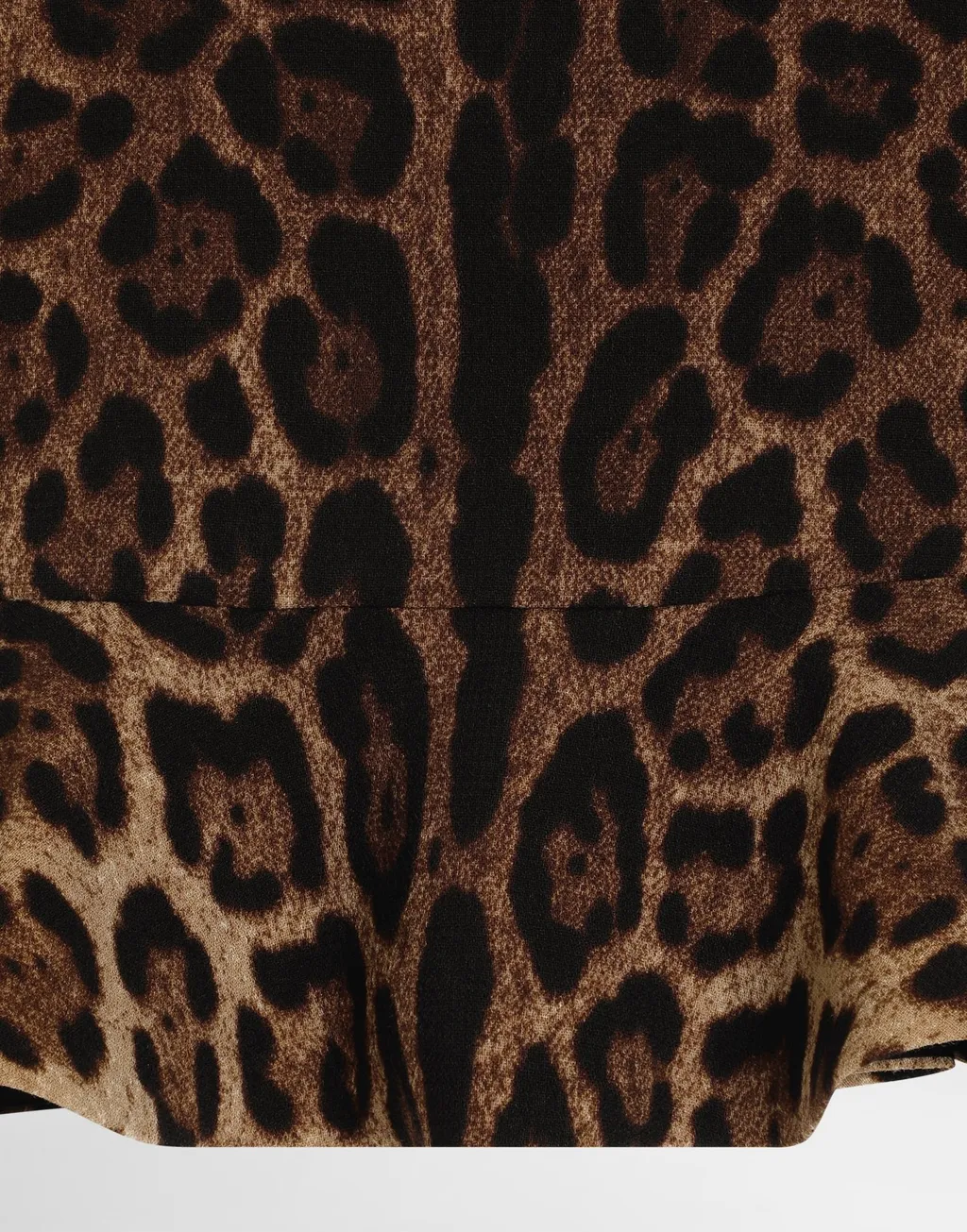 Leopard Printed Crewneck Dress