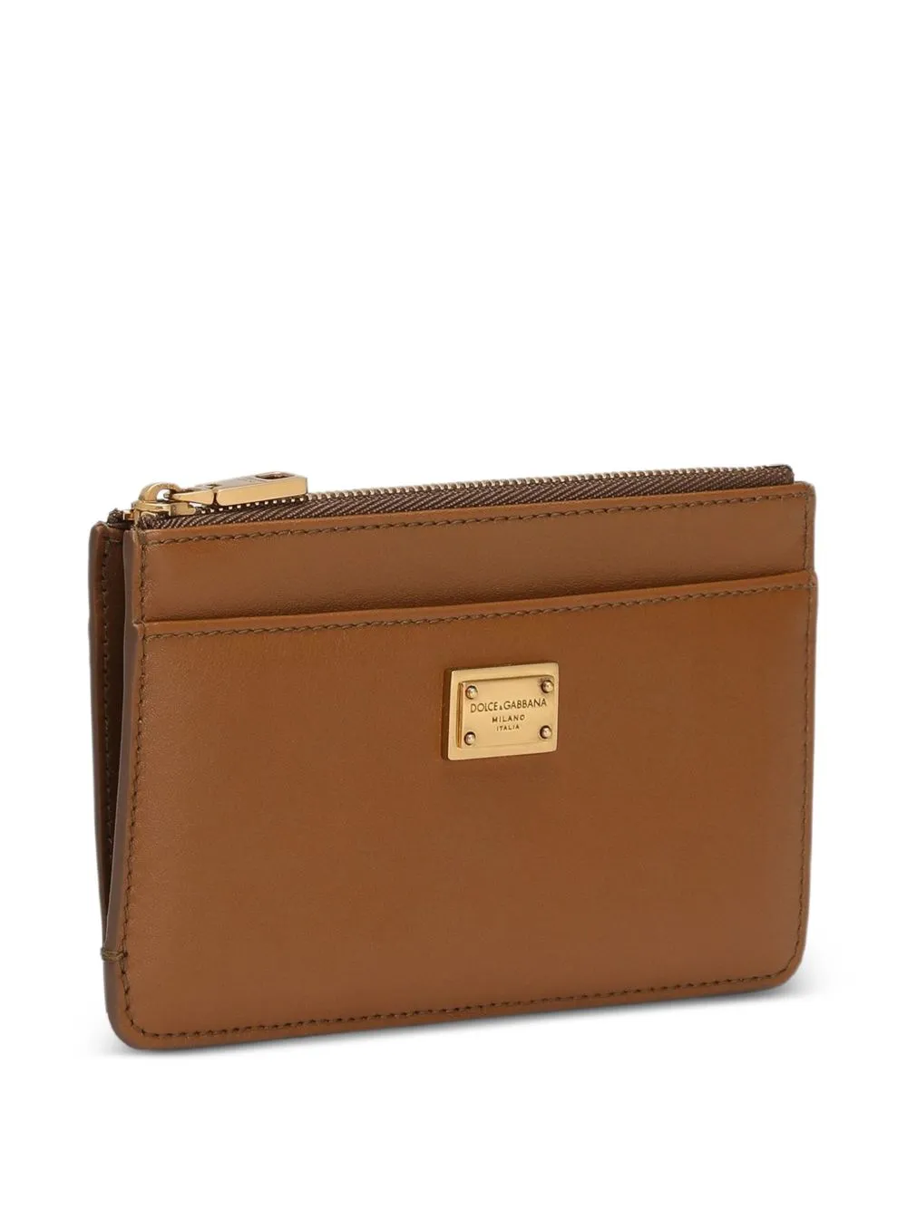 Dauphine Logo-Plaque Zip-Around Card Holder