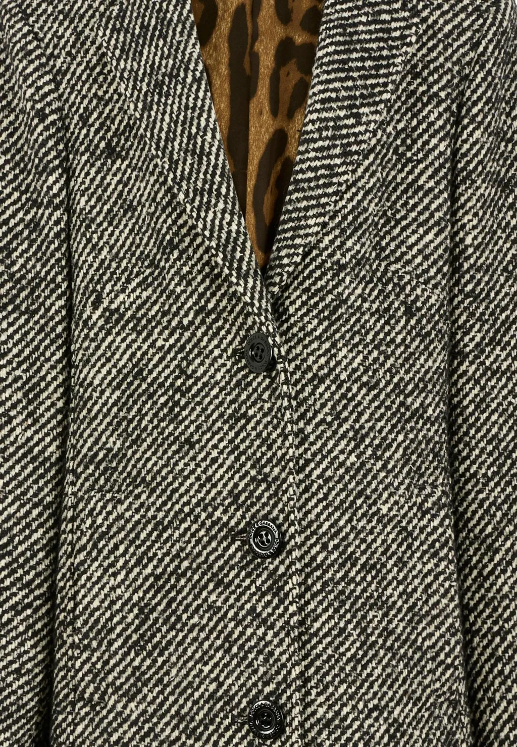 Single-Breasted Striped Coat