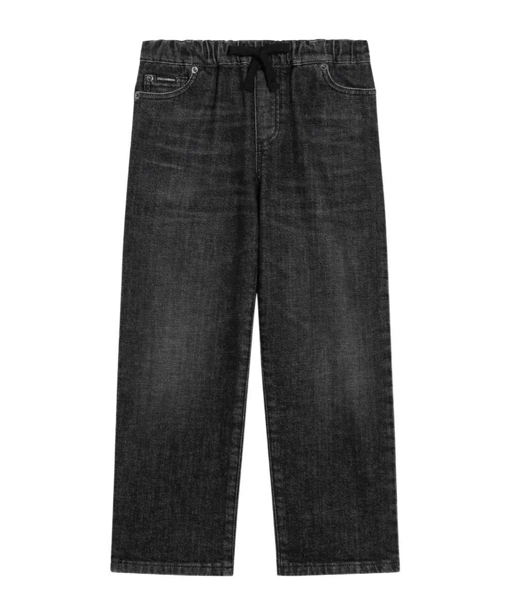 Logo-Embroidered Jeans