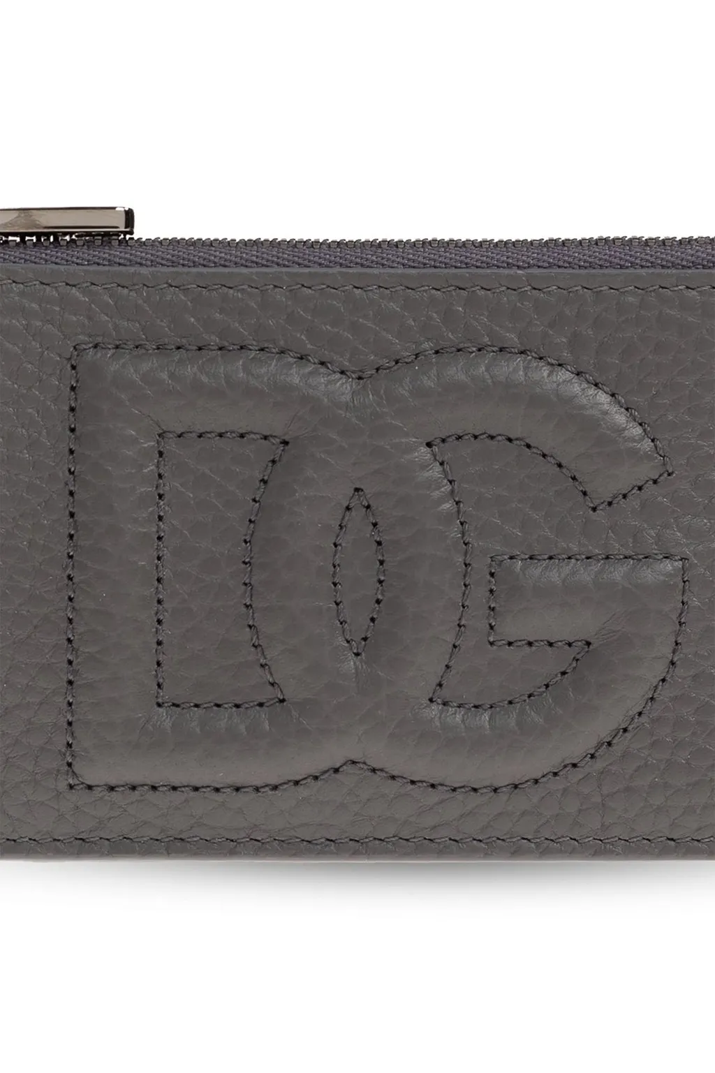 Logo Embossed Zipped Wallet